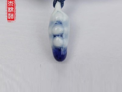 木棉道.新品服饰配件 冰裂釉陶瓷 民族特色首饰品手工编制项链