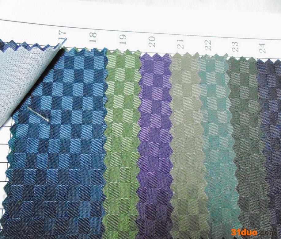 格子提花布料 5毫米方格5分 箱包服饰布 涤纶网格鞋抱枕布3544A