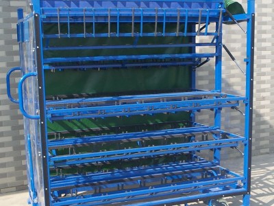 东莞锦川汽车配件周转车，汽配台车，专用周转车，防尘工装车