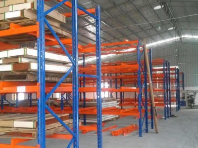 汽配厂可拆装重型Q235B仓库仓储设备重力式货架 牧隆厂可免