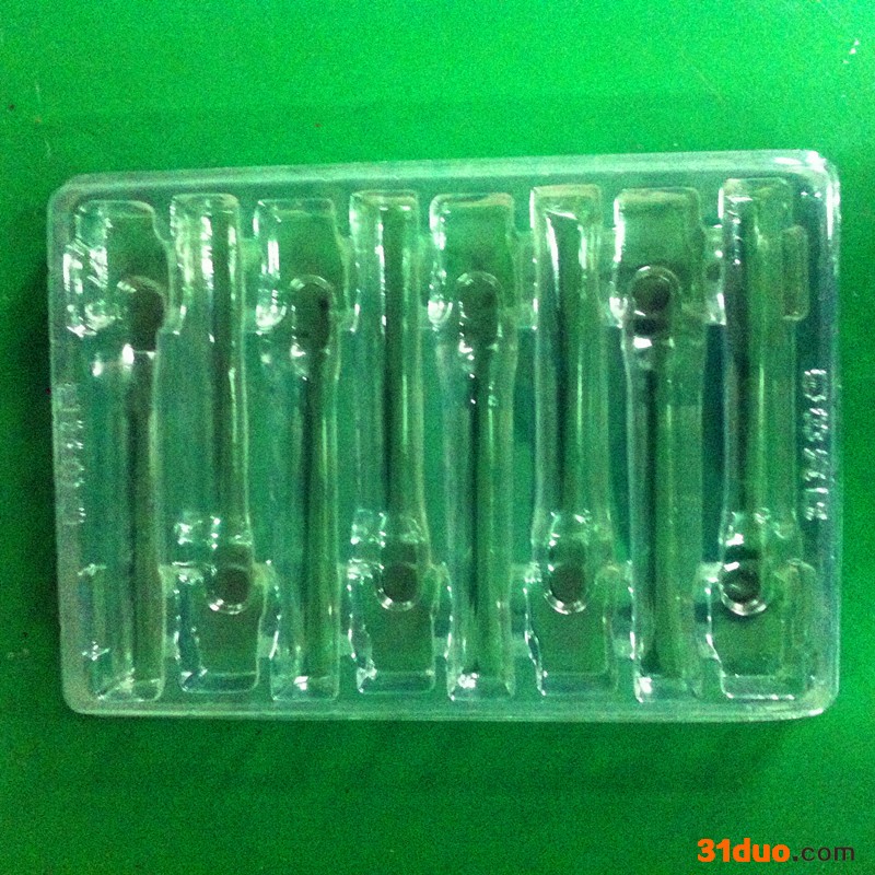 定制吸塑托盘 8支装汽配拉杆轴件放置内衬盒 张家港韩资车企配套