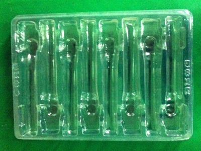 定制吸塑托盘 8支装汽配拉杆轴件放置内衬盒 张家港韩资车企配套