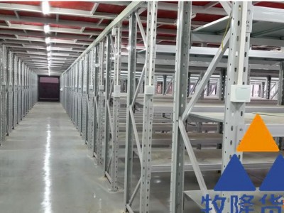 汽配厂仓储二层货架 货架搭建的阁楼也结实-牧隆