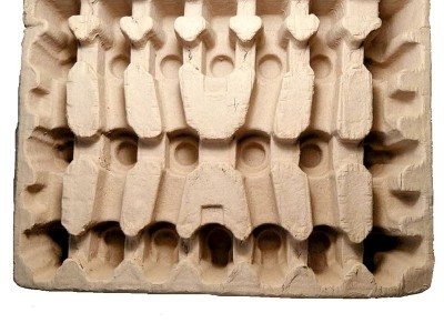 温州厂家批发汽配升降电机套纸浆模塑环保防震防潮纸托包装用品