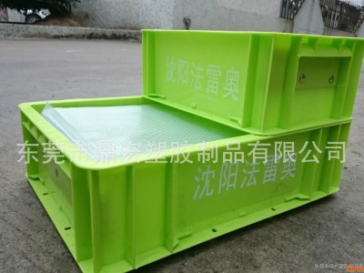 加工定做防尘帘塑料EU周转箱 4311汽配箱 汽车物流箱 仓