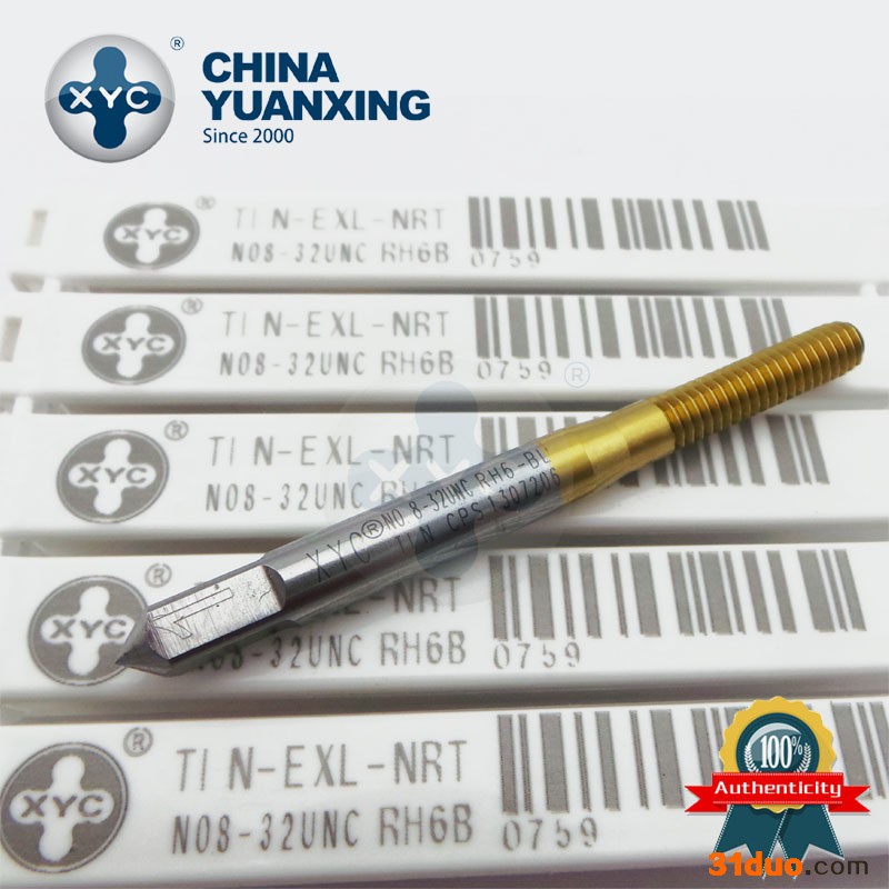XYC美制挤压丝锥N0.4-40UNC镀钛丝攻压铸铝加工丝锥 汽配件丝锥