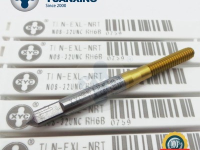 XYC美制挤压丝锥N0.4-40UNC镀钛丝攻压铸铝加工丝锥 汽配件丝锥