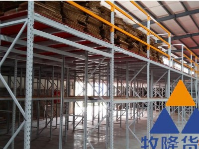 汽配厂仓库阁楼货架 原来货架也能这样用 牧隆