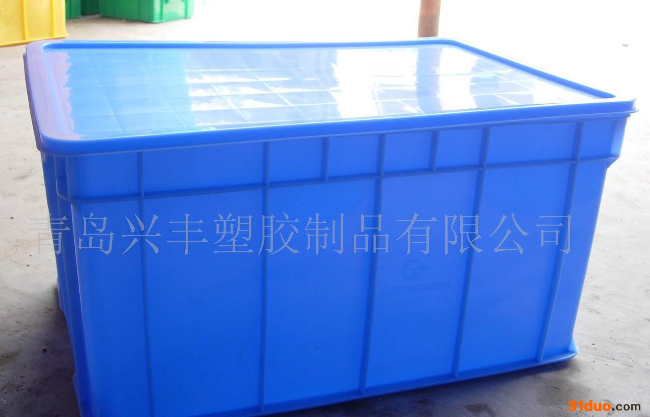 29#塑料周转箱有盖汽配箱储物箱物流箱全新料加厚收纳箱耐磨损