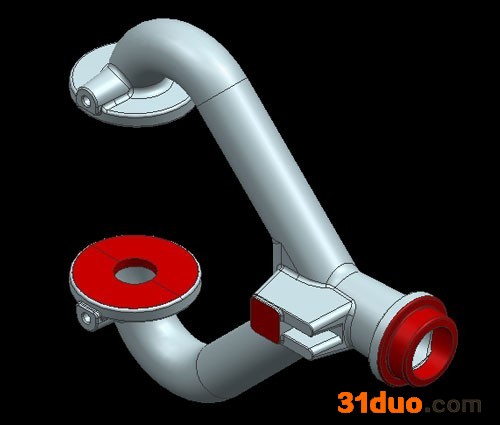 温州压铸厂互利供应**低压铸造 汽配系列三通管直销批发 质量保证