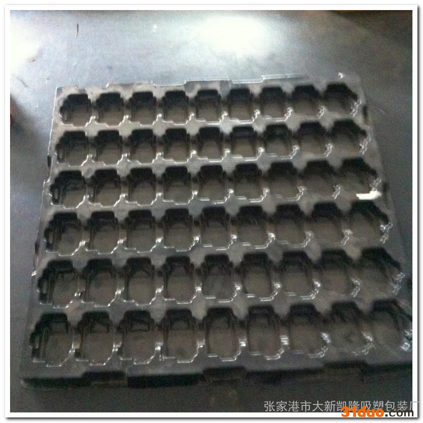 黑色吸塑托盘大型厚片吸塑盒 苏州汽配电子厂家物流周转塑料制品