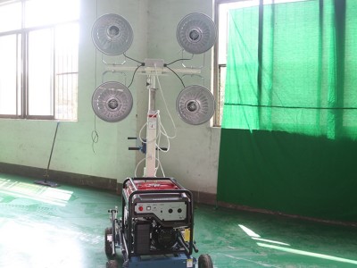 供应抢险施工夜间拖车照明灯 手推式工程照明灯