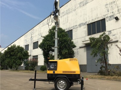 拖车式照明车 7米升降照明车 9米3节升降杆照明灯塔