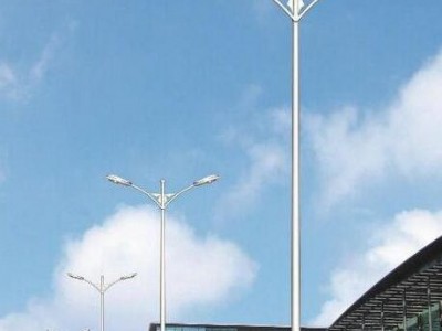 直销优品】单杆双臂150W/250w/400w钠灯照明路灯，8米12米路灯杆
