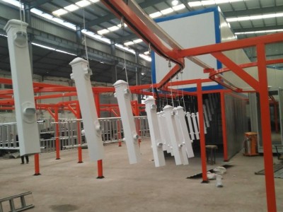 护栏配件喷粉 五金件喷涂厂家 大型流水线喷涂