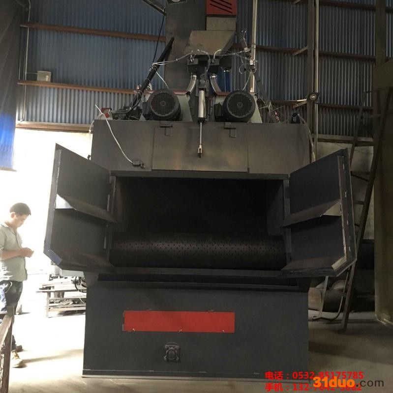 青岛铸造机械标准Q3210履带式抛丸机器  五金件抛丸机