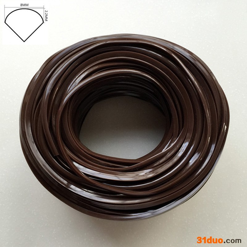 欧式家具五金皮条木门玻璃密封条防撞条热塑性橡胶条三角半圆压条