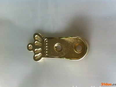 衣柜五金配件衣管托 衣柜皇冠金色衣托 家具管托 衣托