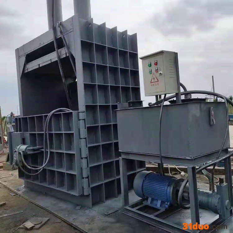 石成金    塑料薄膜捆扎机 立式打包机 液压升降 铁皮五金废料打包机