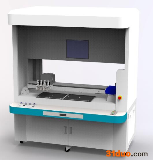 新枝智能自动点胶机五金滴油机钥匙扣滴胶机塑胶件点漆机器