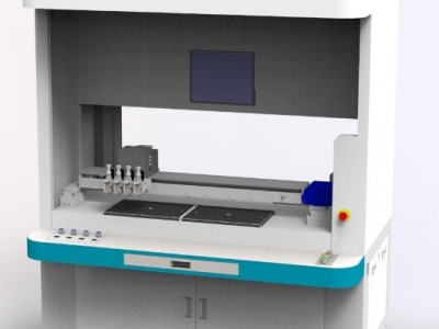 新枝智能自动点胶机五金滴油机钥匙扣滴胶机塑胶件点漆机器