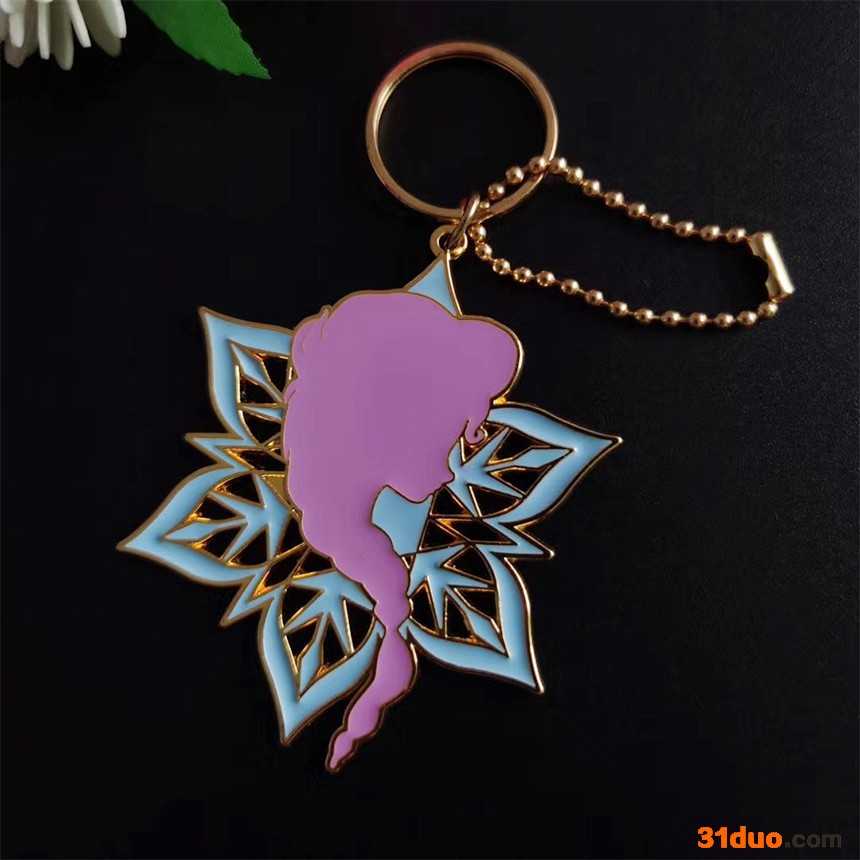 柏泰工艺饰品  钥匙扣 定制金属钥匙扣  五金金属烤漆珐琅吊牌  礼品定制活动钥匙扣 厂家销售