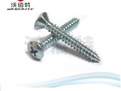 五金厂大量批发 十字槽头自攻螺丝 碳钢镀锌螺丝 沉头十字自攻钉