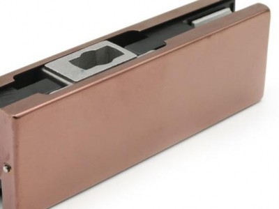 建筑工程五金上下夹不锈钢304一字夹玻璃门夹玫瑰金多码款