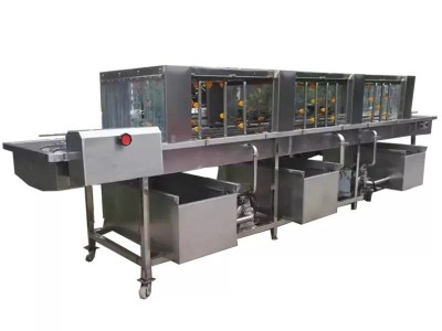 【江门恒泰】全自动铝杯灯罩超声波喷淋清洗烘干机 冲压五金清洗设备厂家