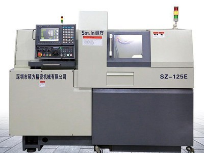 【精密五金插针批量加工机床】硕方SZ-125E双主轴小型精密走心机