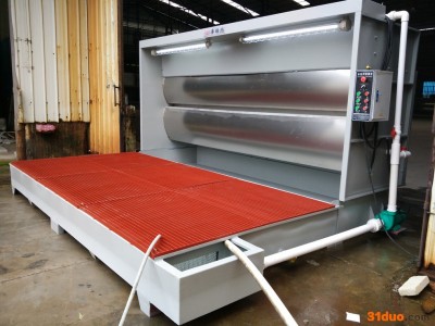 喷漆水帘机 广东环保喷漆除尘设备 水洗喷漆台 喷油柜 水濂柜  家具喷漆除尘水帘 五金喷漆吸尘机  华晖鸿喷漆水帘机商品
