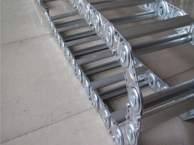 沧一厂家供应 钢制坦克链 机床专用拖链