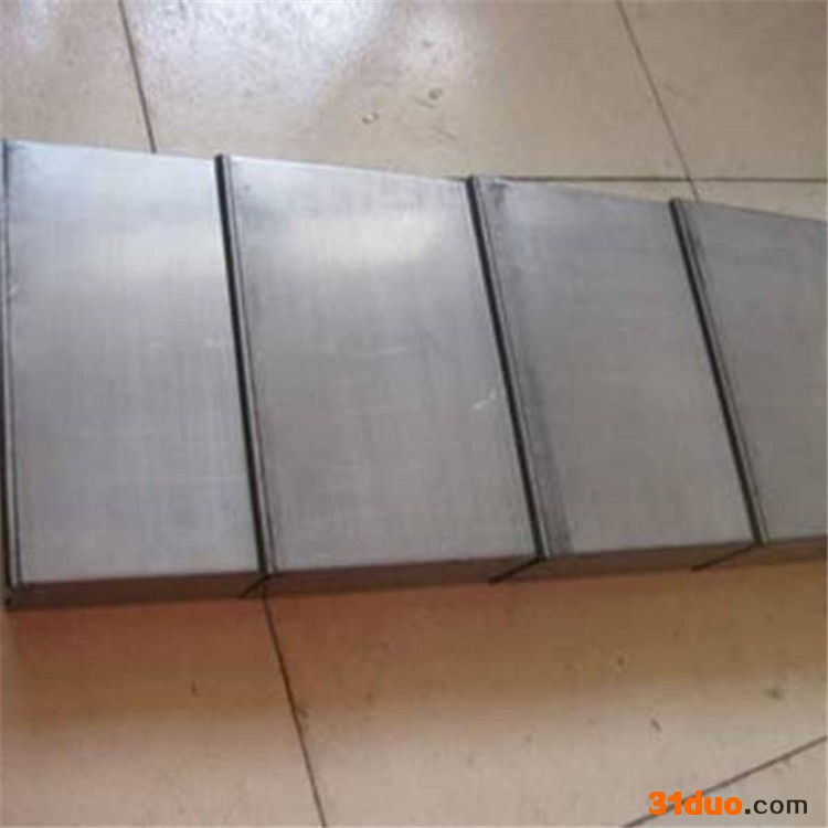 德康供应机床伸缩式钢板防护罩 铣床钢板防护罩 加工定制机床导轨防护罩