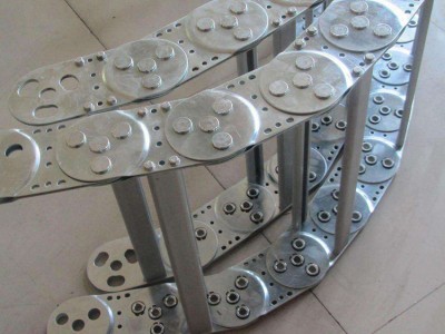 德玛DM-TL95机床金属钢制拖链TL45型钢制拖链全封闭型钢铝拖链机床坦克链厂家