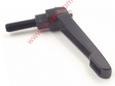 深圳力帆供应锌合金黑色可调把手，B型M12XR95X20机床零配件，可调紧定螺丝，六角锁紧型可调节手柄，广东批发销售