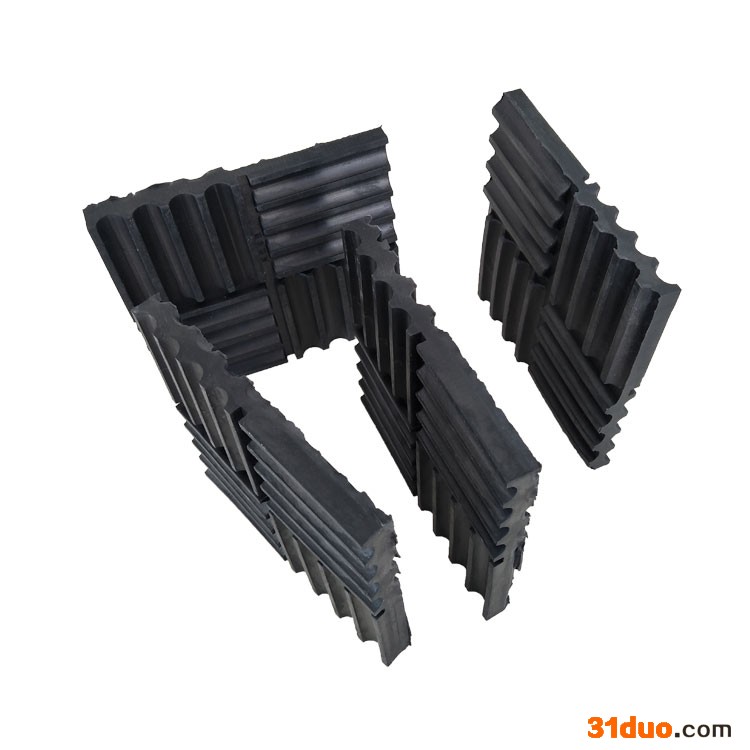 朔涵 橡胶减震垫 防震缓冲垫 机床橡胶块 条纹减震橡胶块