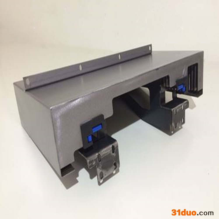 汇科新型钢板防护罩 钢板伸缩式机床导轨防护罩