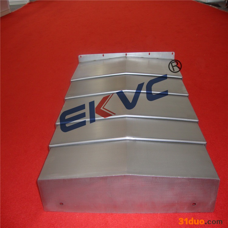 850/1060加工中心机床伸缩导轨防护罩/钢板防护罩/CNC不锈钢板防护罩