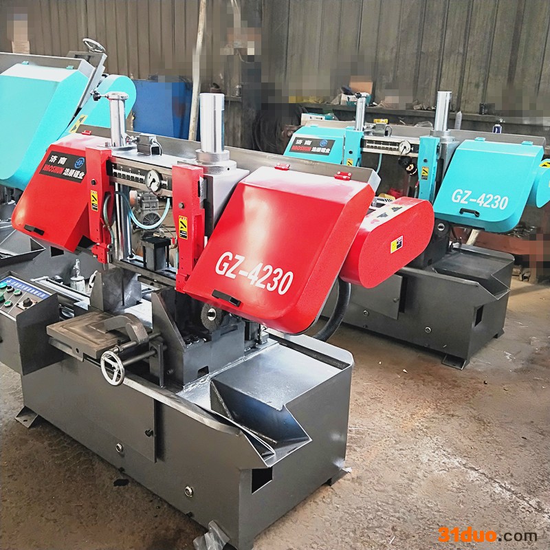 锯床 带锯床 4230单双钳口卧式机床 切圆钢方钢筋切割机  小型液压锯床 工业锯厂家