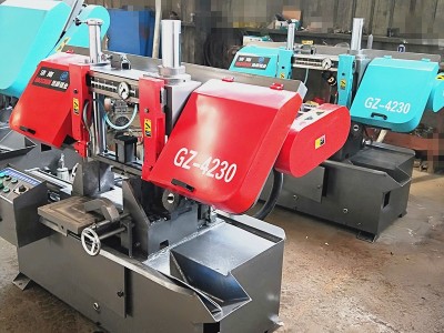 锯床 带锯床 4230单双钳口卧式机床 切圆钢方钢筋切割机  小型液压锯床 工业锯厂家