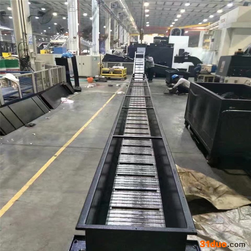 嘉隆 链板式排屑机机床排屑机螺旋输送机 提升式自动链板排屑机