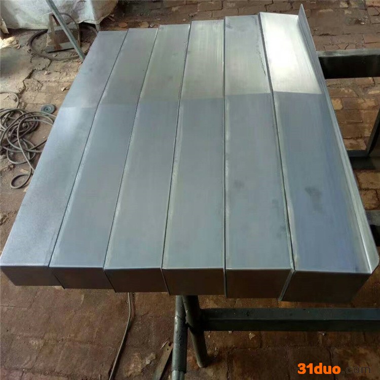 德康机床防护罩厂家 加工中心导轨钢板防护罩 钢板轨防护罩 现货销售