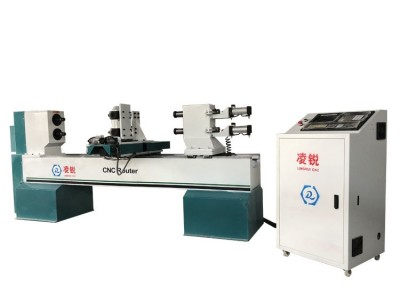 山东凌锐+LR1516+双轴数控木工车+多功能木工数控机床+桌椅腿数控车床