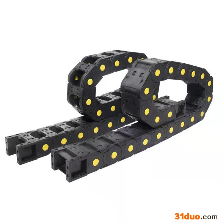 嘉隆机械25*75 塑料尼龙拖链  K25机床拖链  坦克链条