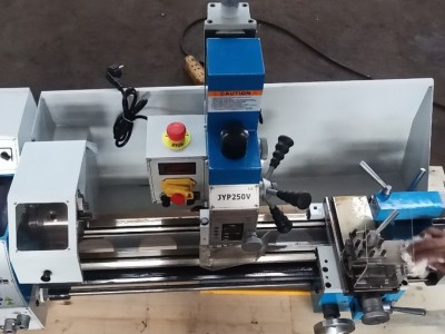 精星jx-290 深圳台式方立柱多功能机床 车钻铣数显一体机