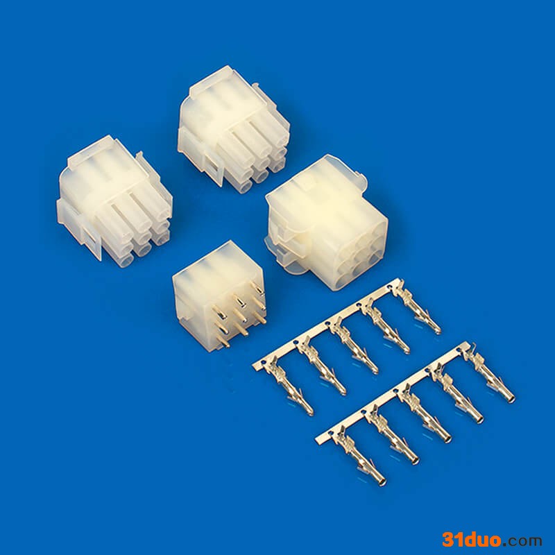 长江连接器 6.35mm线对线连接器 工业连接器 航空插头 2-480700-0\t1-480700-9