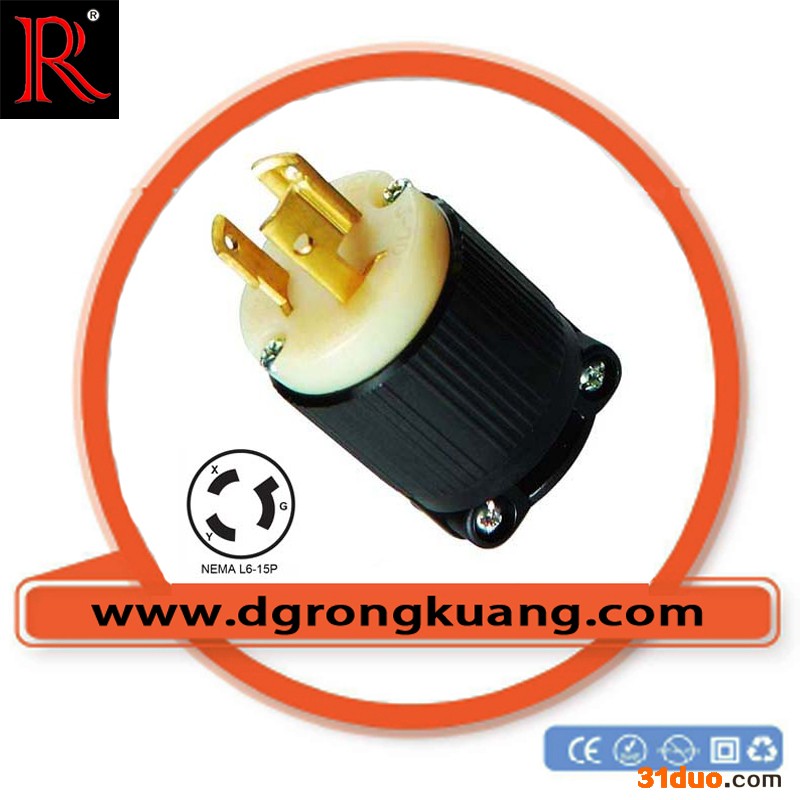 供应NEMA插头 防脱落工业插头 发电机插头