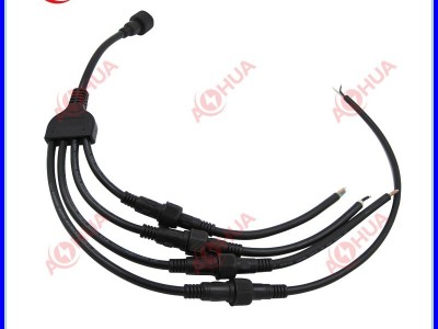 AOHU澳华牌— 防水连接线 一拖八 Y型澳华防水接头 防水连接器 防水插头工业插头插座