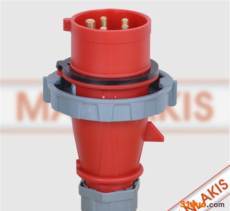 上曼电气防水插头 江西 上饶 南昌工业插头 4芯32A 4