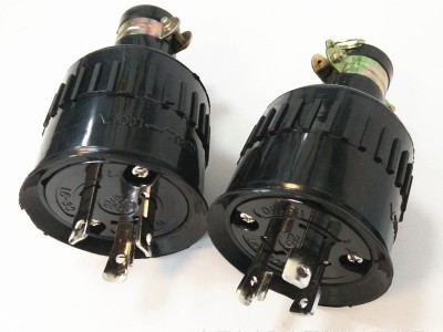 LKEW台湾隆光 防水工业插头LK6332附橡胶 30A/250V/3P 防雨插头